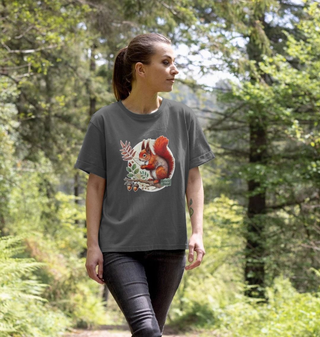 Red Squirrel Oak Women's Relaxed-Fit T-Shirt