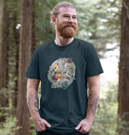 British Songbird Wreath Men's T-Shirt