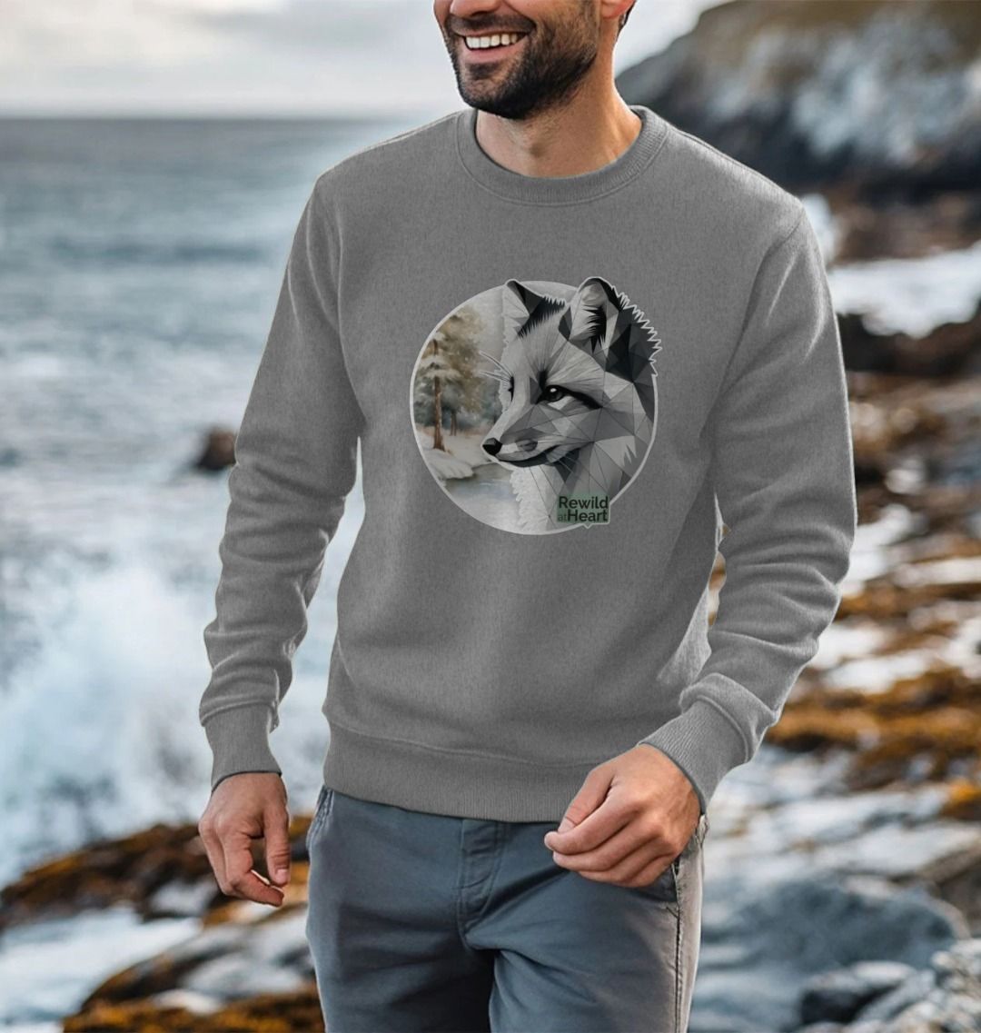 Silent Arctic Fox Men's Sweater