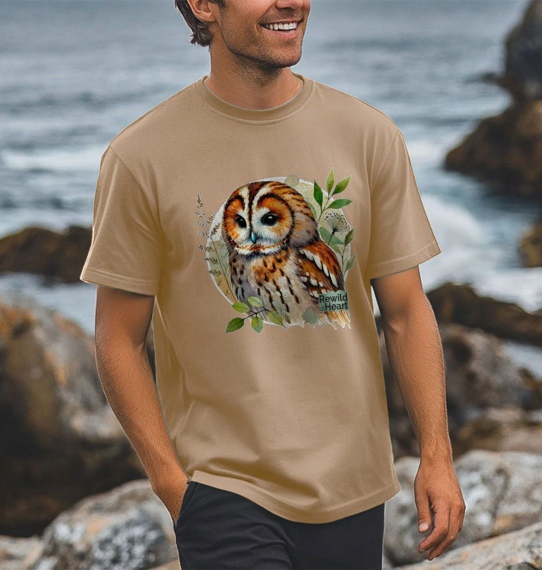 Tawny Owl Forest Men's T-Shirt