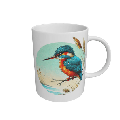 White Kingfisher in the Reeds Mug